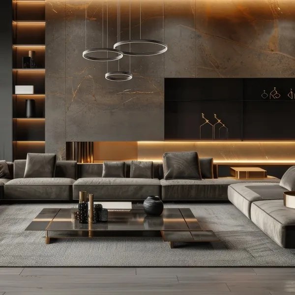 Lustră LED pe cablu GRAVITY LED/108W/230V negru