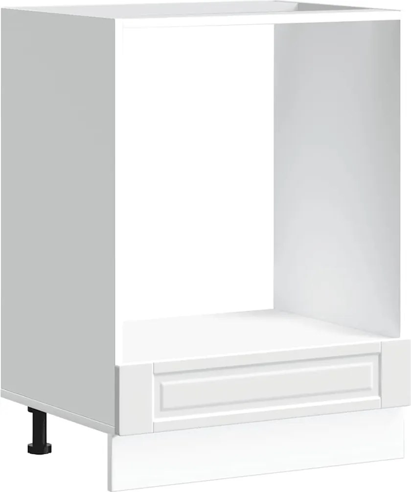 vidaXL Dulap pentru cuptor „Porto” din lemn prelucrat alb