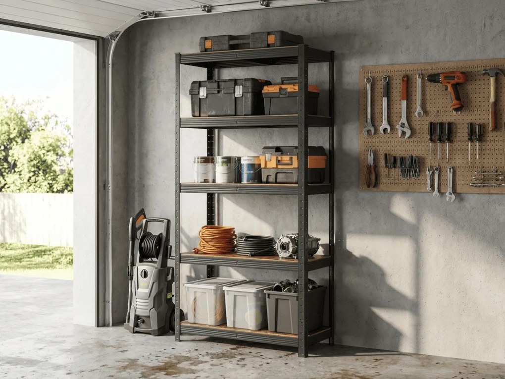 Raft metalic cu 5 polite TAYLOR 150x75 cm