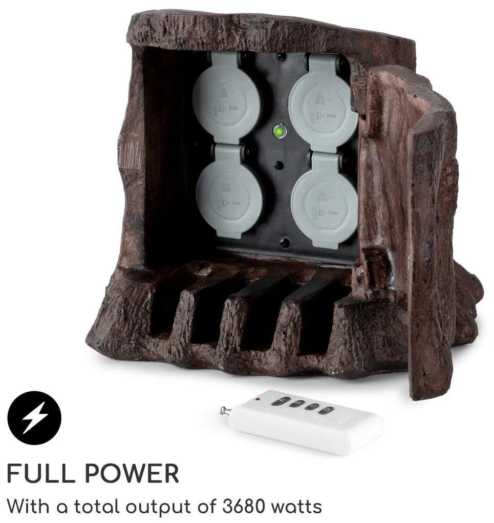 Power Tree Smart, priză de grădină, control WiFi, 3680 wați, IP44