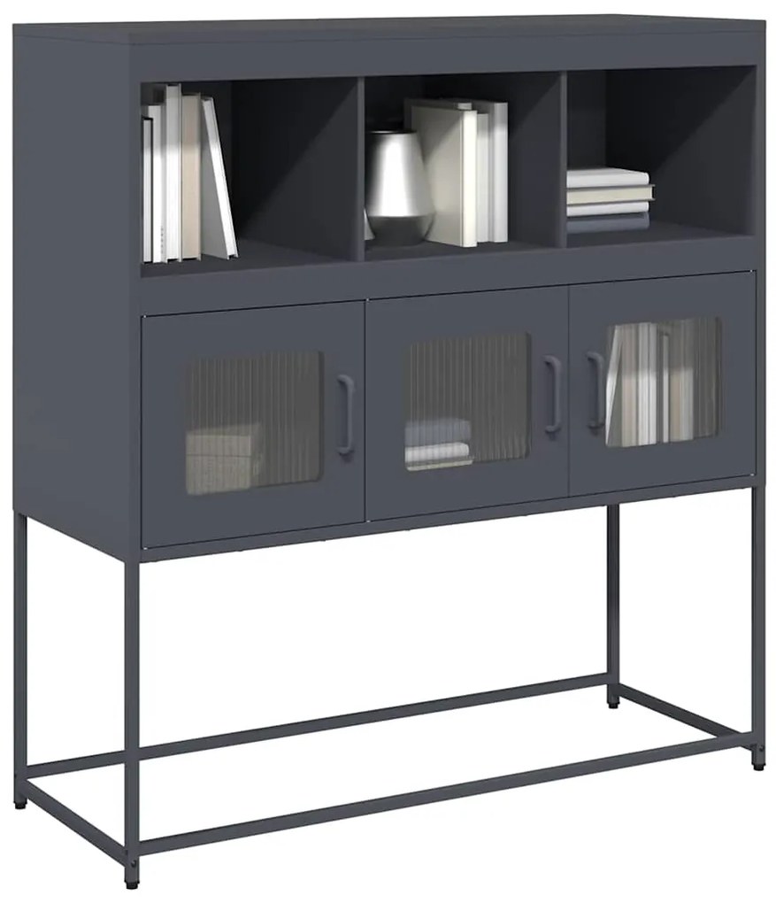 vidaXL Dulap, antracit, 100,5x39x107 cm, oțel laminat la rece