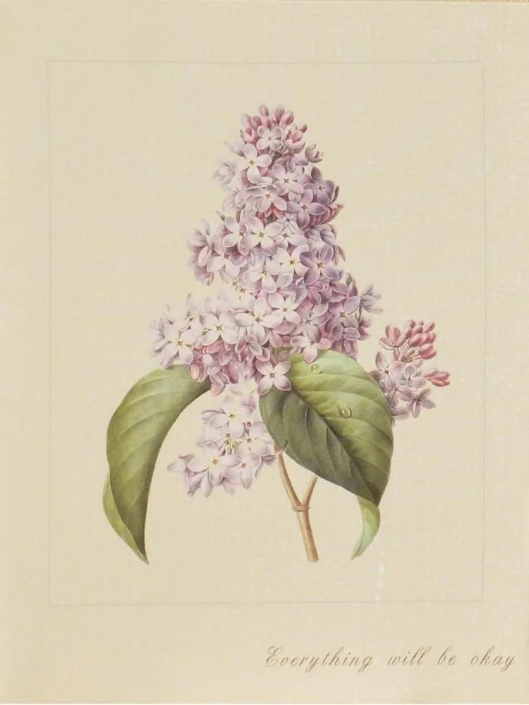 Falc Tablou pe pânză - Lilac, 30x40 cm