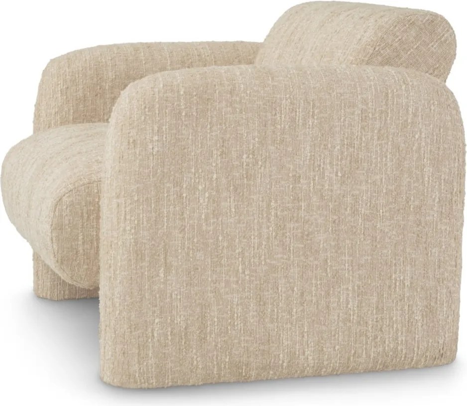Fotoliu modern LUX Vesper, Boucle sonata cream