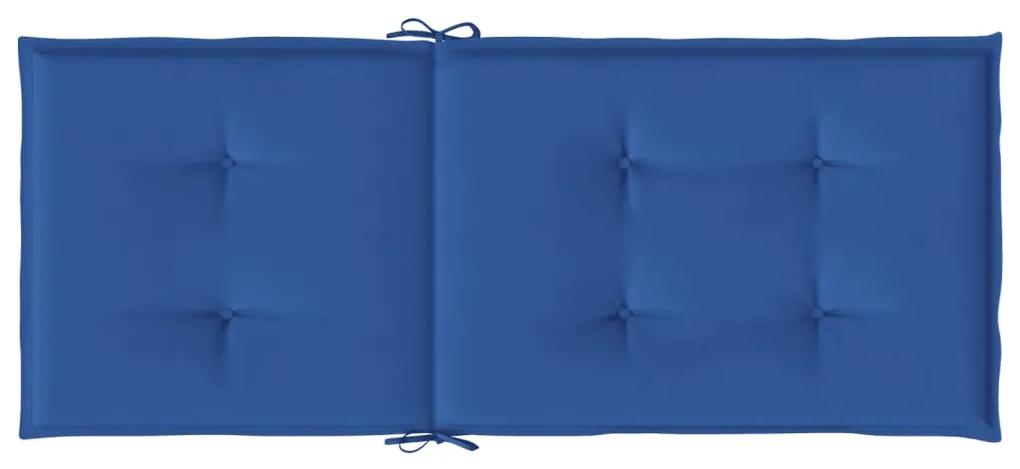 Perne scaun de gradina, 6 buc., albastru regal, 120x50x3 cm 6, Albastru regal, 120 x 50 x 3 cm