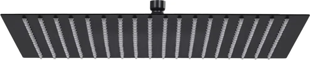 vidaXL Cap de duș tip ploaie pătrat, negru, 50x50 cm, oțel inoxidabil