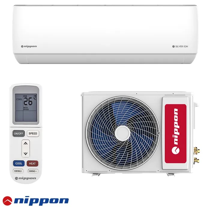 Aparat de aer conditionat inverter Nippon KFR 09DC SILVER ION 2, 9 000BTU, 18 m², A++/A+, R-32, Alb