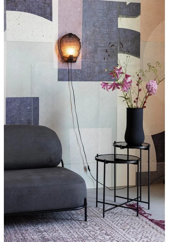 Aplică de perete White Label Lena, negru