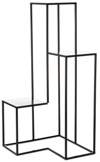 Suport flori KASKADA 85x40 cm negru