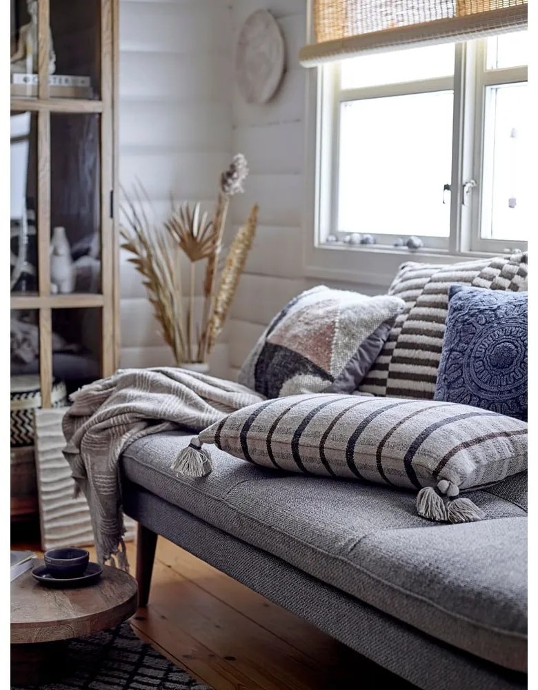 Decorațiune în formă de frunză de palmier Bloomingville Afina, înălțime 93 cm, galben