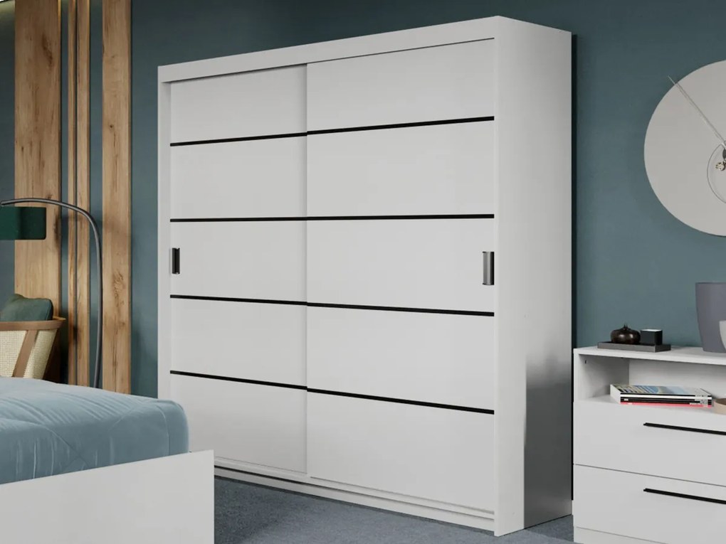 Set mobila dormitor Zeno Alb C18