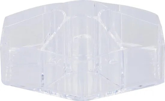 Organizator pentru cosmetice DELUXA ø 23 cm, transparent