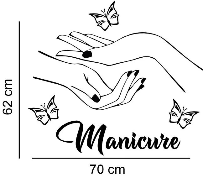 Sticker perete Manicure Nails 3