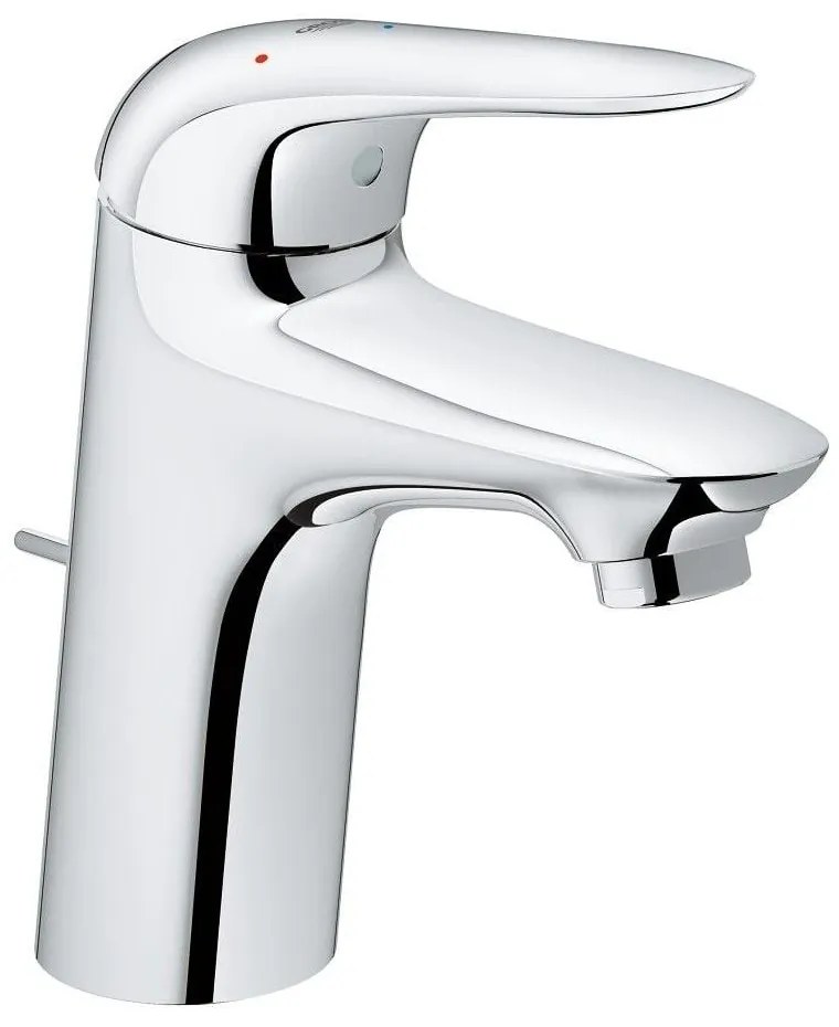 Baterie lavoar Grohe Eurostyle, cu ventil pop-up si maner plin, cold start