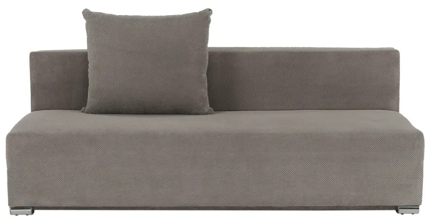 Canapea extensibilă, ţesătură gri maro taupe, FERIHA