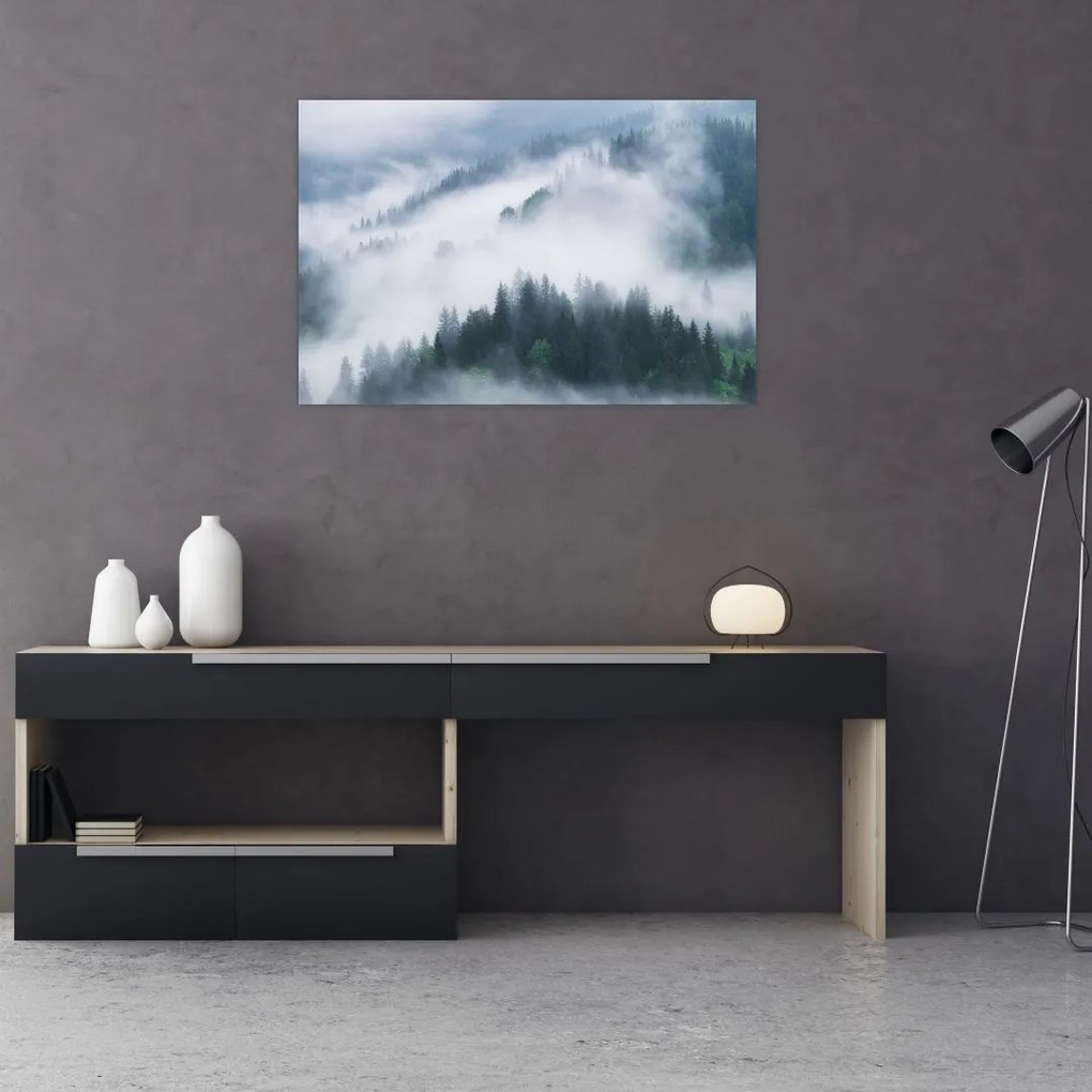 Tablou - Copacii în ceață (90x60 cm)