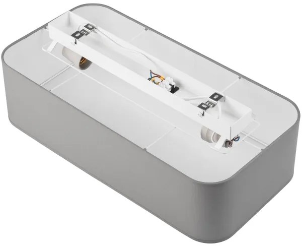 Plafonieră SIRJA SQUARE 2xE27/15W/230V gri