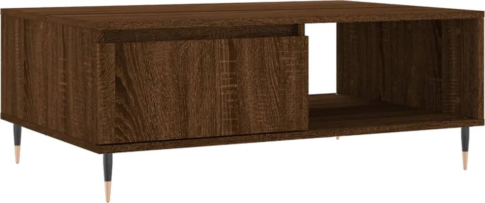 vidaXL Masă de cafea, stejar maro, 90x60x35 cm, lemn compozit