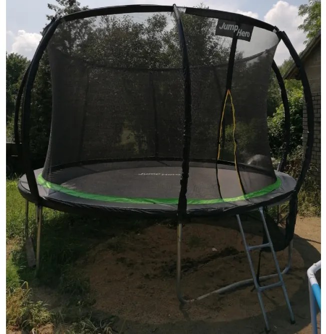 Trambulină de grădină Premium cu plasă interioară 366 cm Jump Hero 12FT