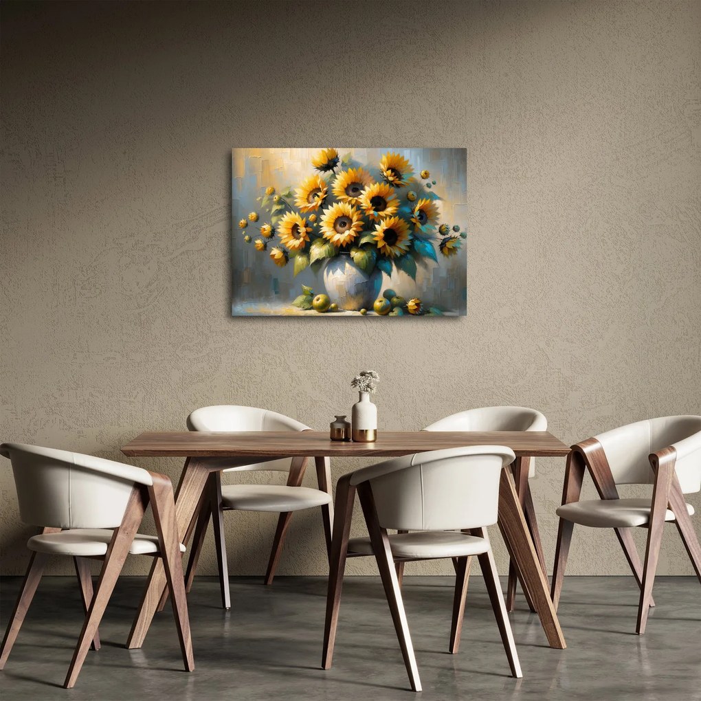 Tablou – Vază cu floarea-soarelui (70x50 cm)