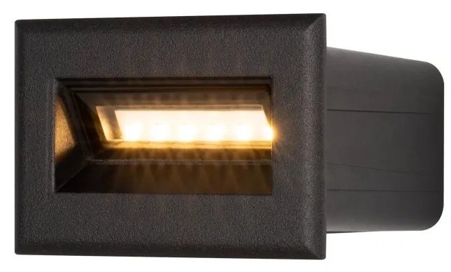 Spot LED incastrabil scari / perete exterior IP65 Bosca negru 8,4cm
