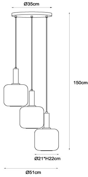 Lustră pe cablu Lucide 45405/13/30 ELOISE 3xE27/40W/230V negru