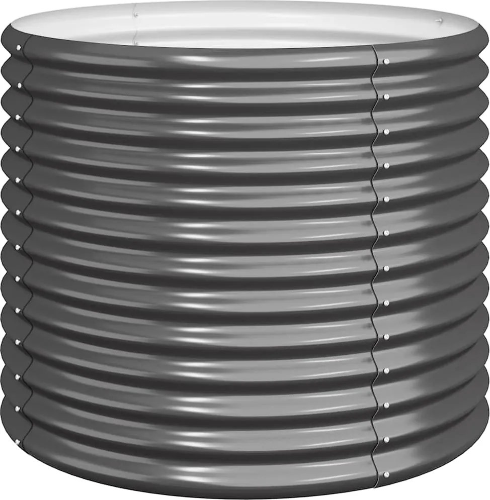 vidaXL Jardinieră antracit 80x80x68 cm oțel galvanizat