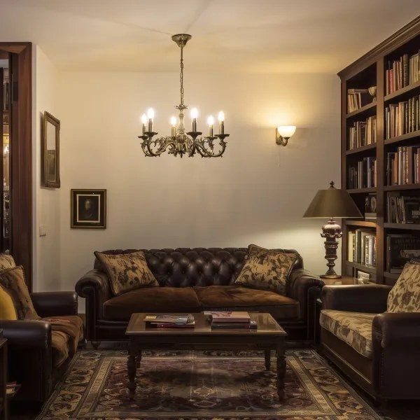 Lustră pe lanț Brilagi CLASSIC 6xE14/60W/230V alamă