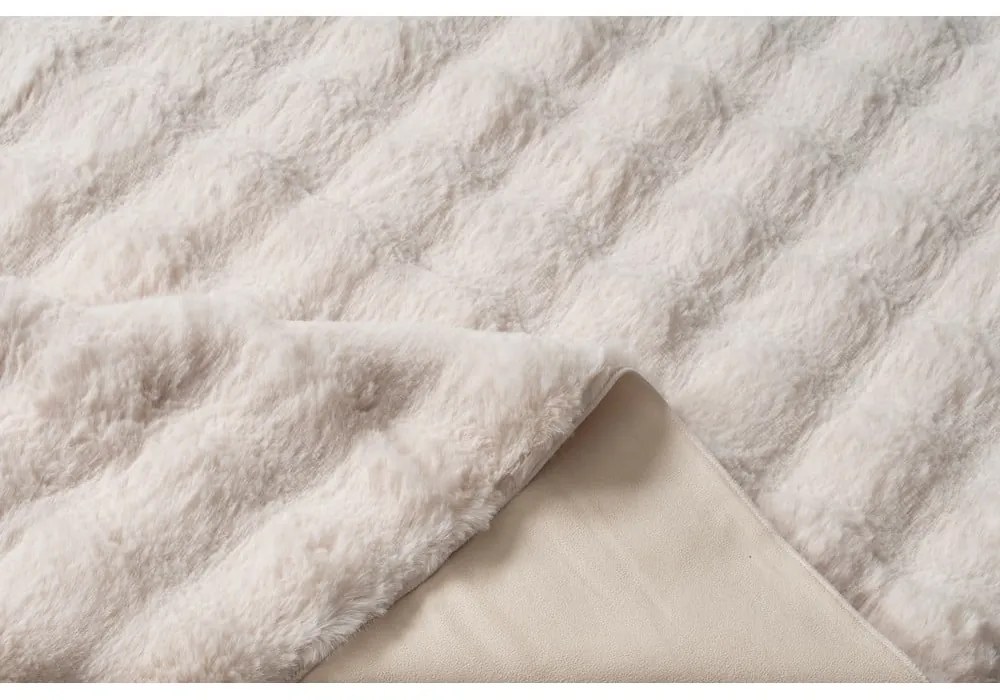 Covor bej lavabil rotund ø 120 cm Bubbly – Oyo Concept