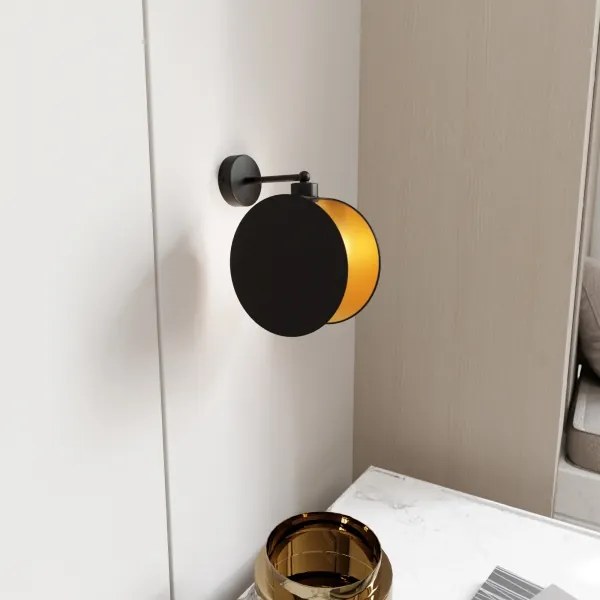 Lampă de perete MOTIF 1xE27/15W/230V negru