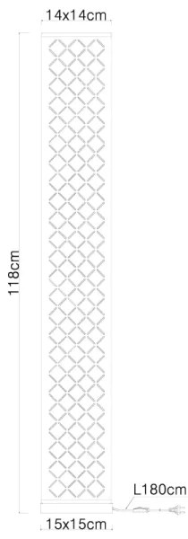 Globo 15229S2 - Lampadar CLARKE 2xE27/40W/230V