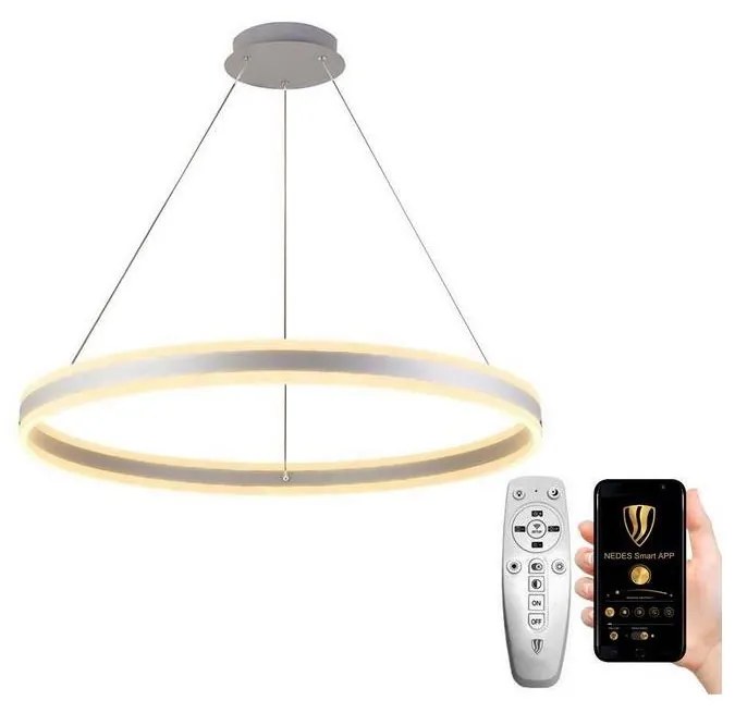 Lustră LED pe cablu dimabilă LED/110W/230V 3000-6500K + telecomandă