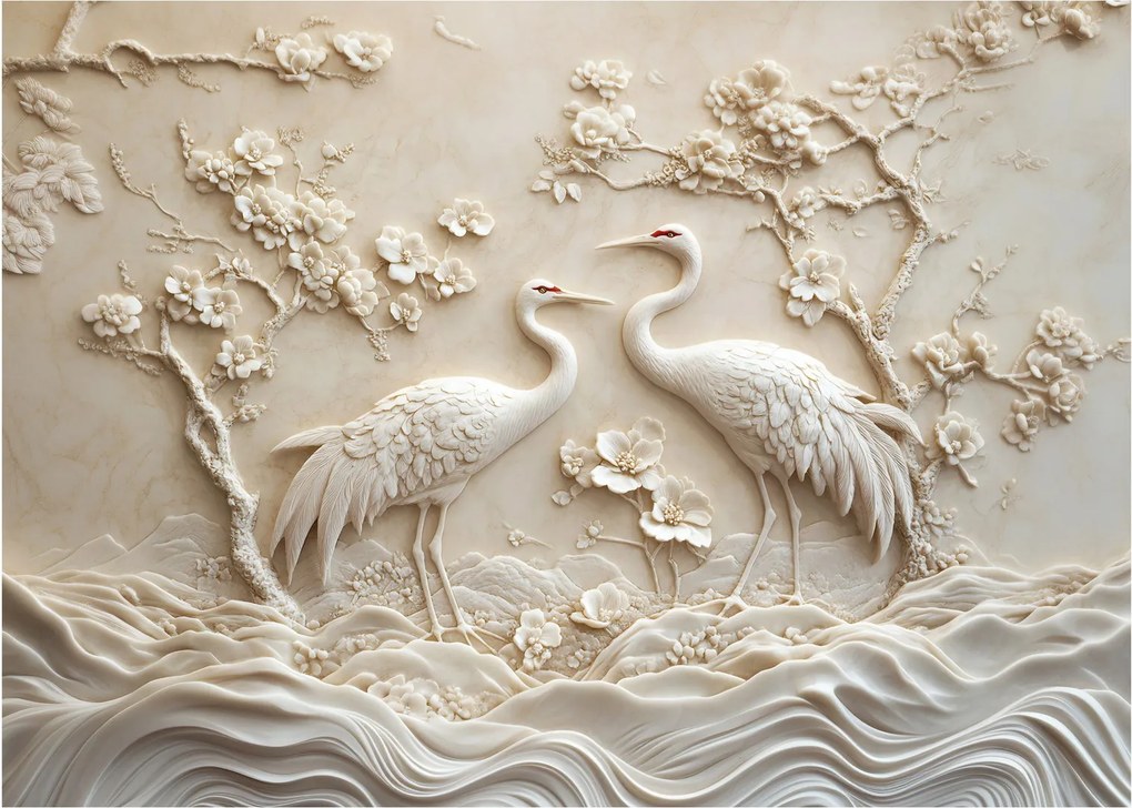 Tablou pe sticlă - Model Chinezesc (70x50 cm)