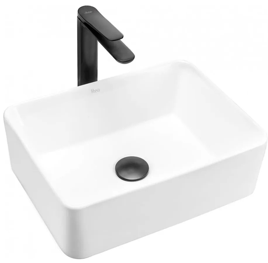 REA-U0952 - Lavoar pentru blat ANITA MINI 31x41 cm, ceramică, alb lucios