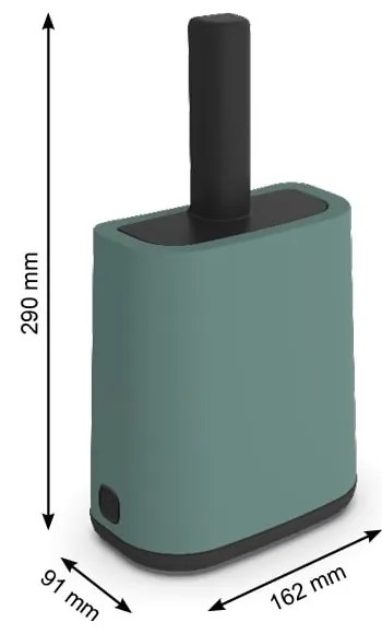 Lopățică cu suport pentru litieră 9x16 cm Biala - Rotho