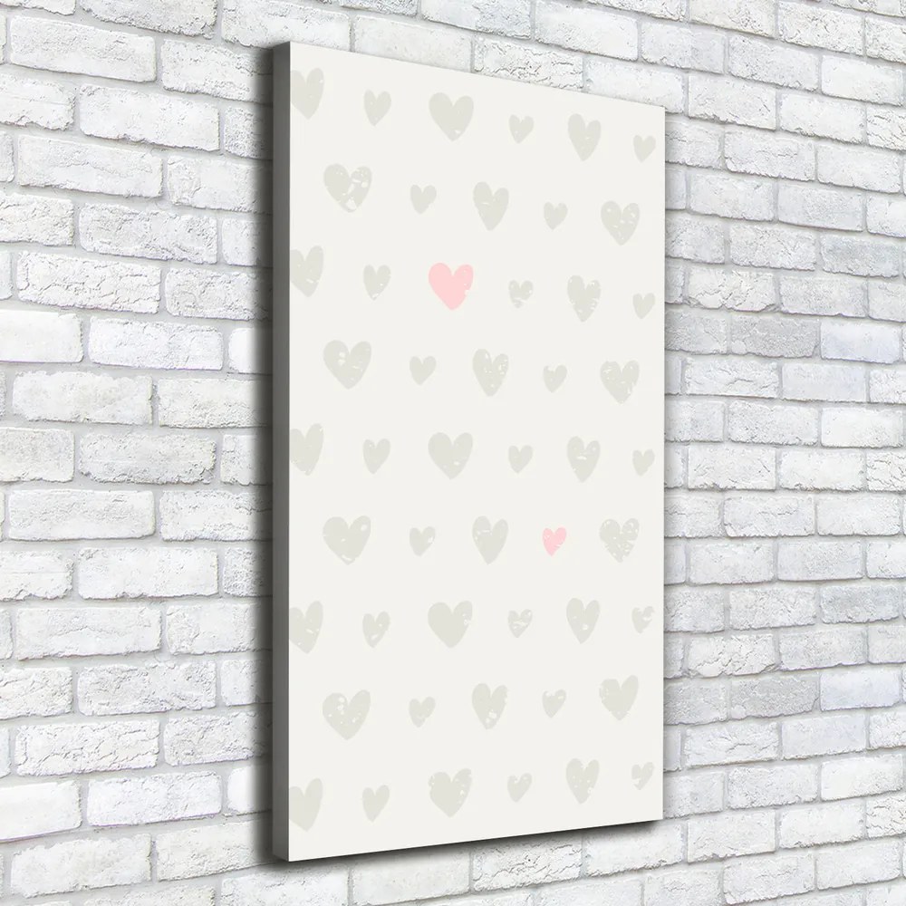 Tablou pe pânză canvas Inimi de fundal