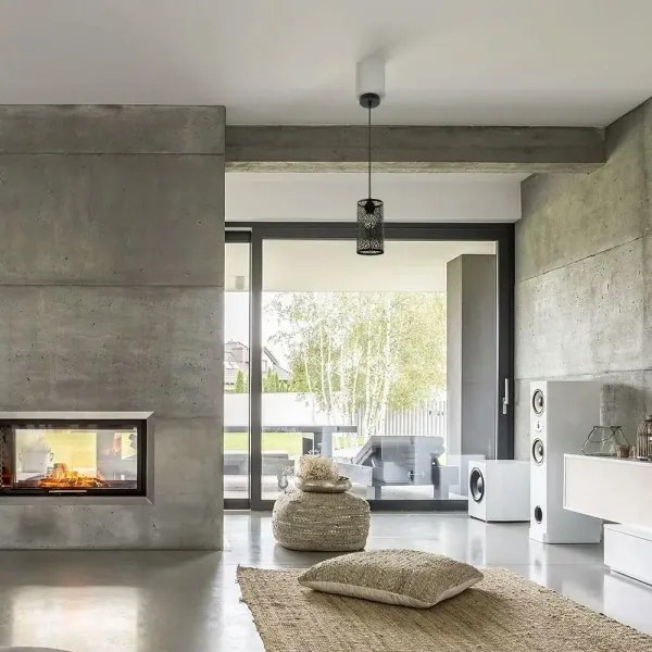 Lustră pe cablu 1xE27/60W/230V neagră