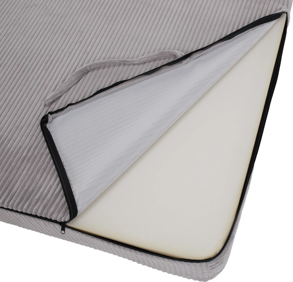 Saltea pliabilă/fotoliu extensibil, 2 in 1, gri, VEDIS