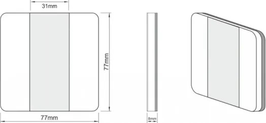 LDST DU-01-SC-BZ10 - Iluminat scară DUO 10xLED/1,2W/230V