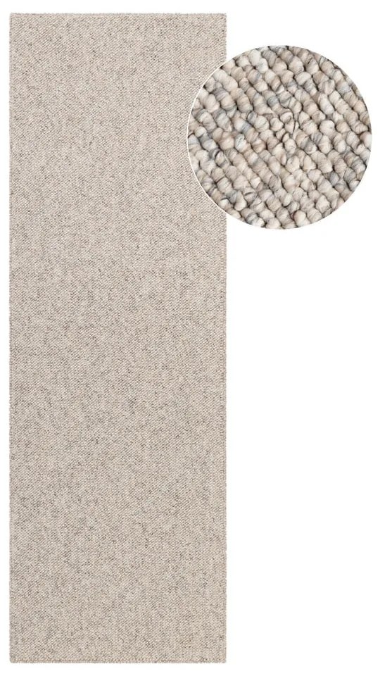 Covor tip traversă gri/crem lavabil 80x240 cm Rocco Dark Cream – Elle Decoration