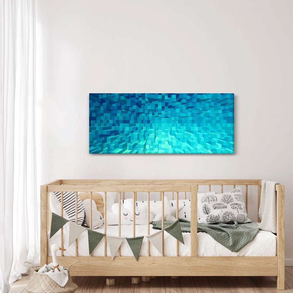 Tabloul - cuburi abstracte (120x50 cm)