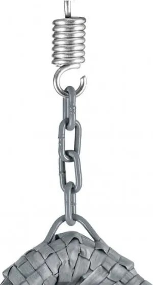 Scaun suspendat gri KOKON fara suport, perna deschisa