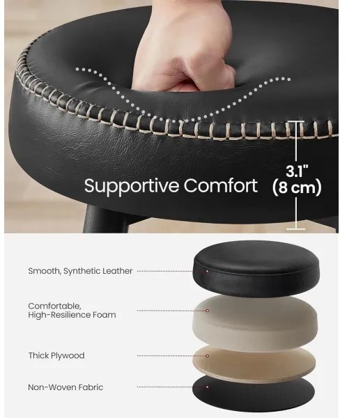 Scaun de bar LIOR, negru