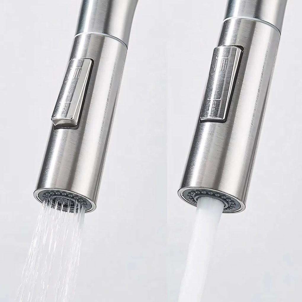 Baterie de bucătărie Rea Fresh High BRUSH NICKEL