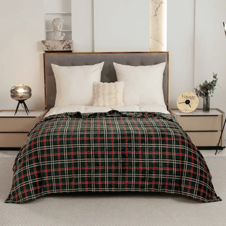 Patura Cocolino microplus GLENMOORE, verde Dimensiune: 160 x 200 cm