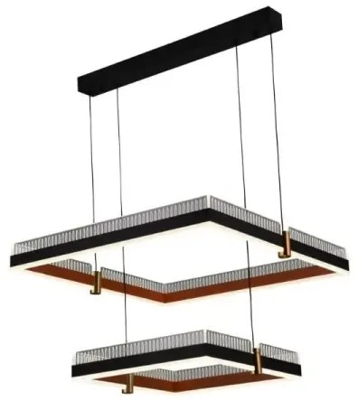 Lustră LED dimabilă pe cablu LED/50W/230V 3000-6500K + telecomandă