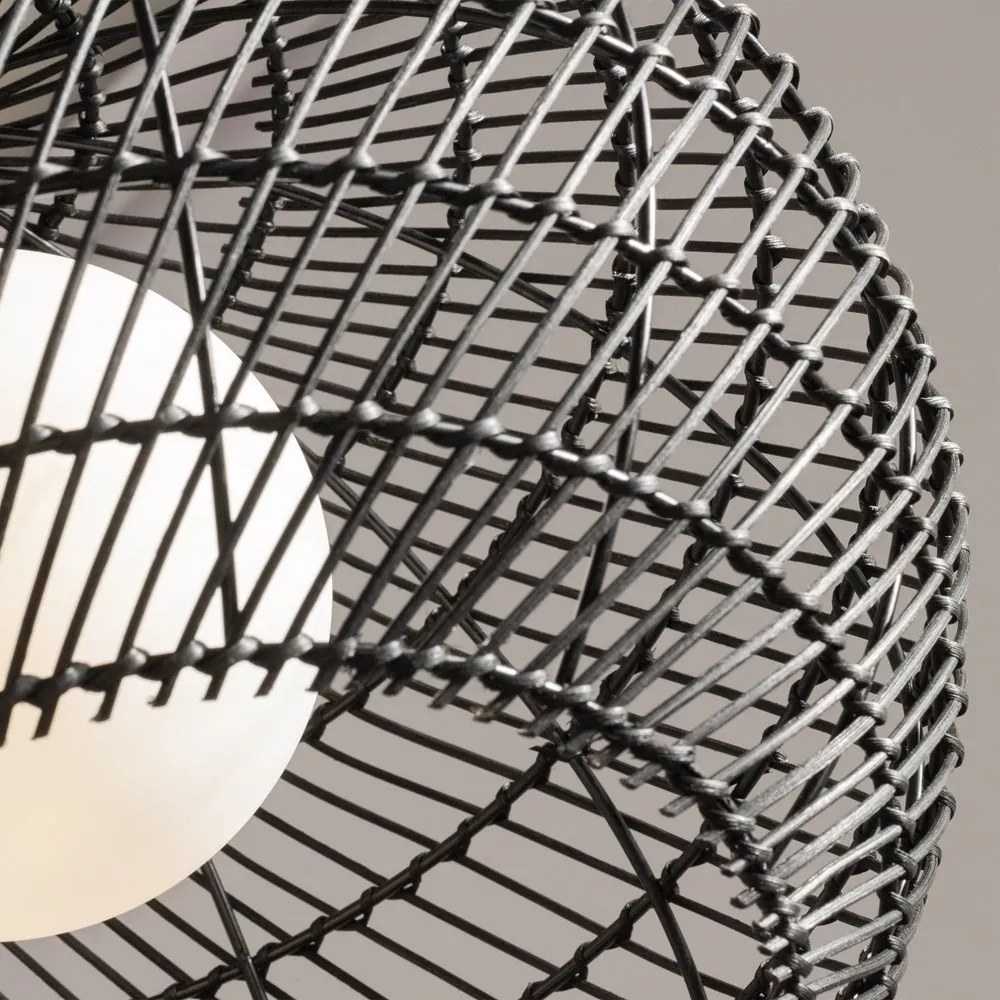 Lustra/Pendul design modern CANE 30cm negru
