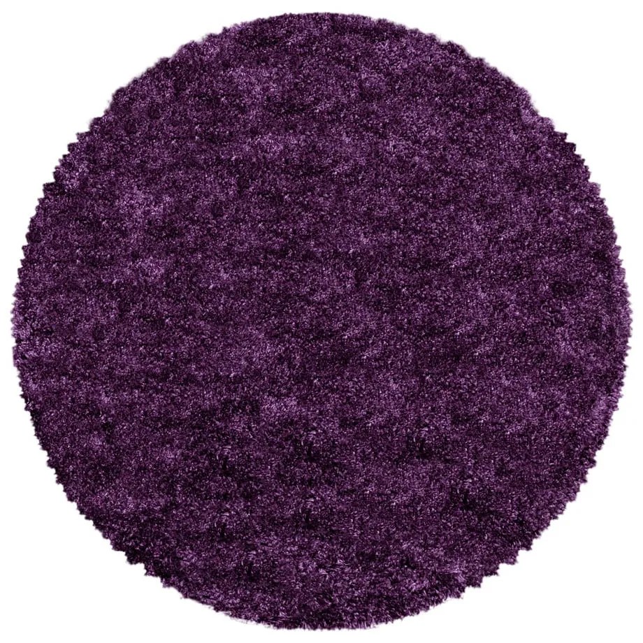 Covor violet rotund ø 80 cm Fluffy – Ayyildiz Carpets
