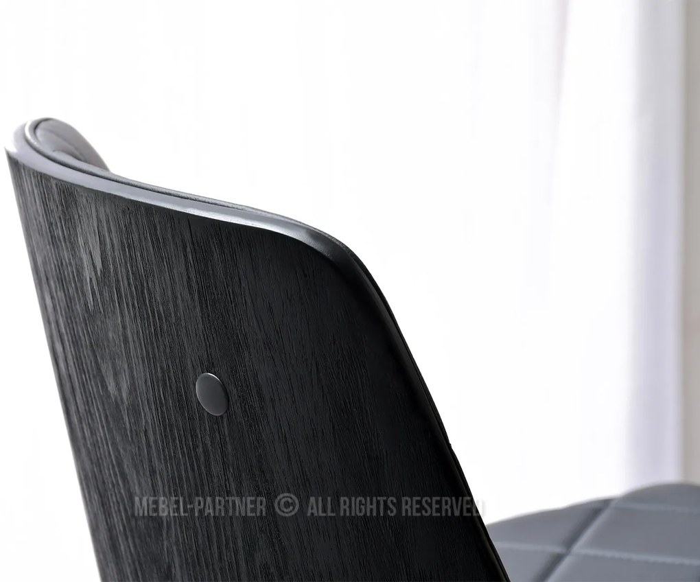 Scaun Haire (lemn negru + negru). 1110584