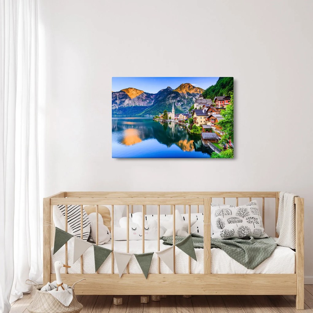 Tablou - Sat alpin (90x60 cm)