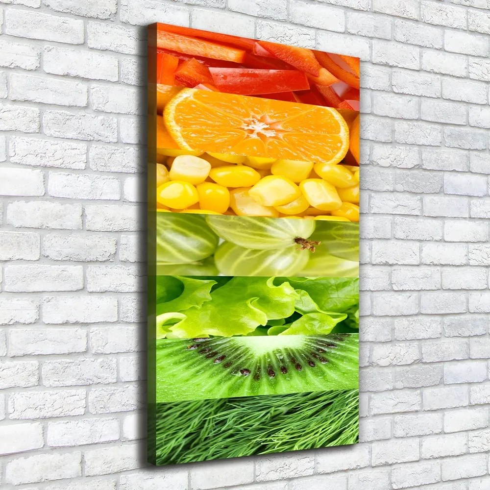Tablou pe pânză canvas Fructe si legume